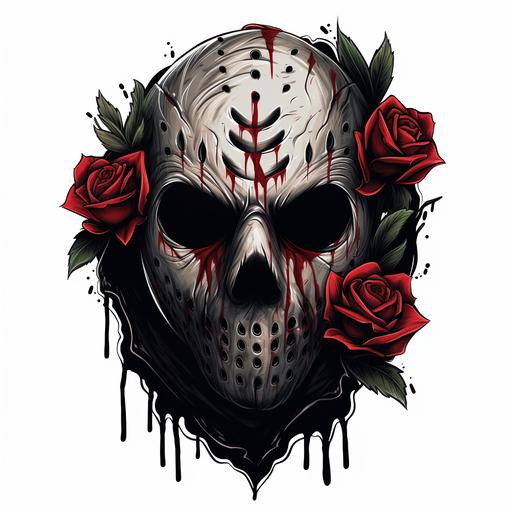 Friday the 13th tattoo logo,Halloween themed,gothic