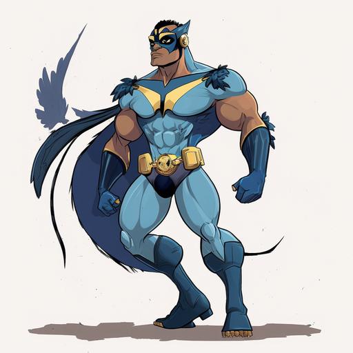 Future, Super Hero, Blue, Falcon, cartoon