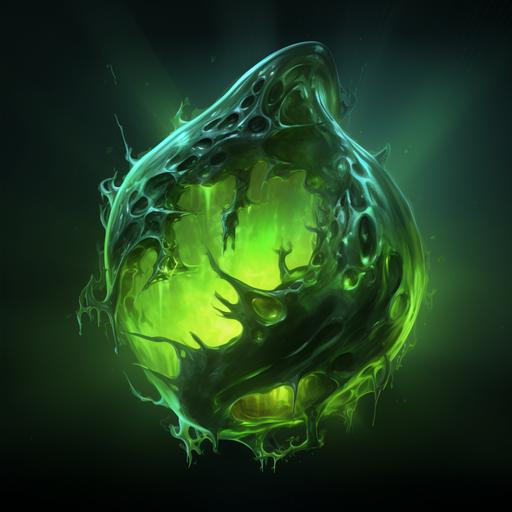 GREEN GLOWING SLIME TEXTURE CONCEPT ART
