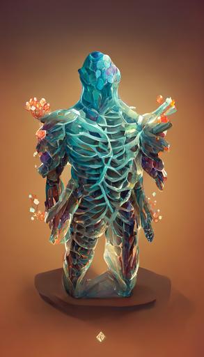 Game asset, isometric view, supinator, abductor pollicis longus, extensor indicis, extensor pollicis longus, Full-Shot, detailed forearms, forearms encrusted with exotic materials, crystal, exotic armor, Full-Length Shot, detailed arms, science fiction, crystal, detailed joint sockets, simple background, inspired by the Yoshiyuki Sadamoto art, volumetric lighting, light diffusion, cinematic shading, 3D Unreal Engine Asset Store, trending on ArtStation, 3D Unity Asset Store, rule of thirds, smooth render, no cropping, noise --video --ar 9:16 --chaos 8 --s 9500 --q 5