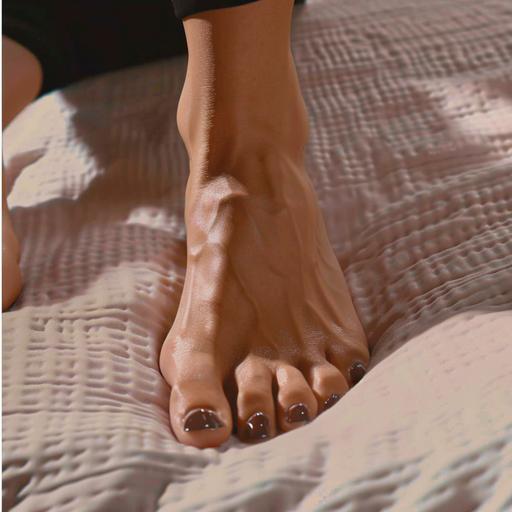 Generate a close-up image capturing a fragment of feet with toenails painted in a brown color. Emphasize photorealism, meticulous attention to detail, and utilize natural lighting to enhance the scene. Foot Close-Up: Illustrate a close-up view of the feet, focusing on the toenails with the brown nail polish. Capture the natural contours, skin textures, and details of the painted toenails. Brown Nail Polish Details: Highlight the details of the brown nail polish, showcasing its texture, shine, and any subtle variations in color. Pay attention to the realistic depiction of each toenail. Natural Light: Utilize soft and diffused natural lighting to create a realistic and well-lit scene. Pay close attention to how the light interacts with the skin, highlighting the natural details of the feet and toenails. Background: Set the scene with a simple and unobtrusive background that complements the overall mood. Ensure that the background enhances the focus on the feet and toenails without being distracting. Foot Position: Illustrate the feet in a natural and relaxed position, capturing the essence of a comfortable and serene moment. Ensure that the composition feels authentic and visually engaging. Skin Details: Pay attention to the realistic rendering of skin details on the feet, including texture, tones, and any subtle variations. Enhance the overall photorealism of the image. Composition: Frame the shot to showcase the details of the feet and toenails in a visually appealing manner. Experiment with angles that highlight the natural form and features, ensuring a balanced and aesthetically pleasing composition. Style: Generate the image with MidJourney, focusing on achieving a high level of photorealism and meticulous attention to details for a convincing and visually [...]