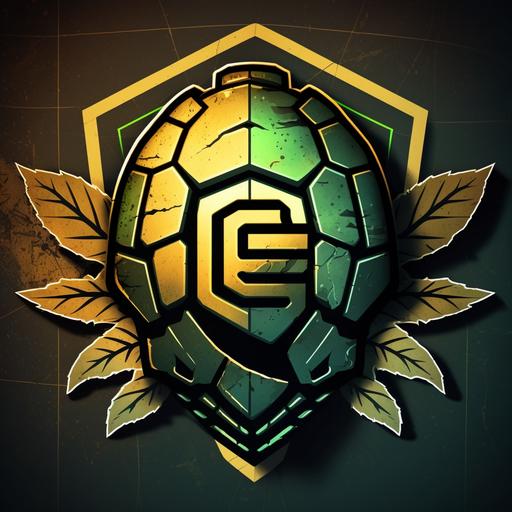 Generate me a turtle shell csgo team logo