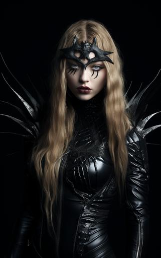Gigi Hadid as a black metal chick --s 100 --ar 10:16