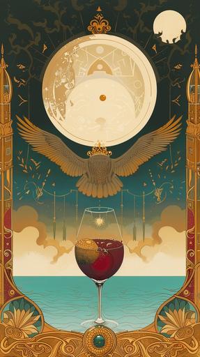 Gilgamesh vodka, soviet style alcohol industry advertisment poster, --sref  --ar 9:16 --v 6.0