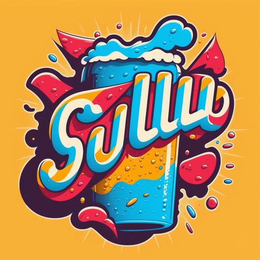 Gulp soda creative logo