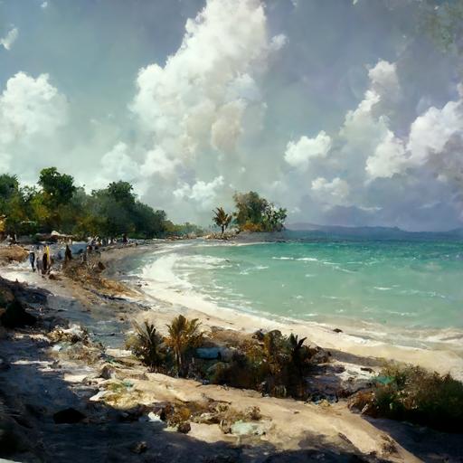 Haiti beach realistic hd