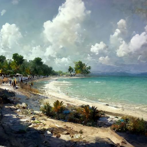 Haiti beach realistic hd