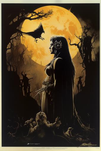 Halloween movie poster by Frazetta and Giger --ar 2:3 --q 2 --v 5
