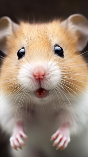Hamster face zoomed --ar 9:16