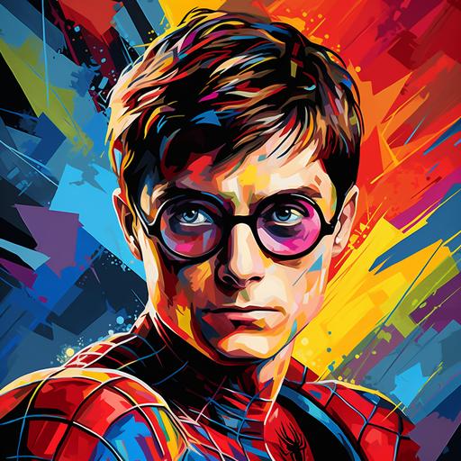 Harry Potter pop art Spider-Man