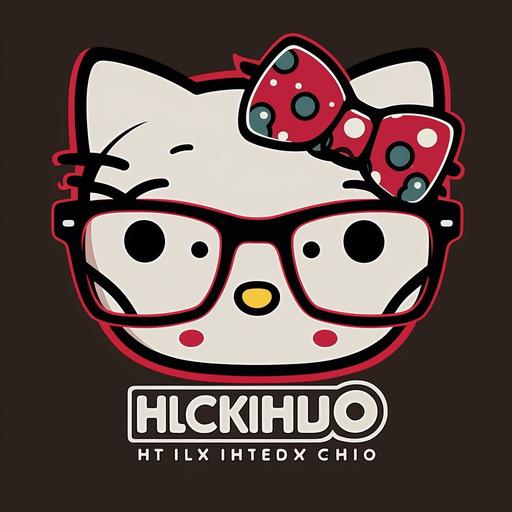 Hello Kitty Nerd Glasses logo only