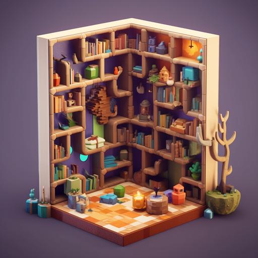 blob:https://discord.com/c6fd1ef3-3090-43da-9369-a41e48be676b I will try to describe in detail the design of a scene for a handmade bookshelf puzzle. First, the scene should include a flat display area and a completed puzzle area. The flat display area should be a relatively flat surface that can be used to display the wooden blocks or paper pieces that have not yet been assembled and serve as a workspace for assembling the puzzle. The completed puzzle area should be a relatively flat three-dimensional surface to display the completed bookshelf puzzle. Second, the scene should include wooden blocks or paper pieces of various colors, shapes, and sizes, so that they can be gradually pieced together in the correct order and position according to the pattern diagram on the puzzle guide. These blocks or paper pieces should be placed on the flat display area for easy assembly and adjustment. To enhance the realism of the scene, some props such as rulers, pencils, scissors, glue, and guidebooks can be added around the display area, making it easier to adjust and correct during the puzzle process. Additionally, the scene can include some decorative elements such as wooden bookshelf or building models, plants, and books to enhance the visual effect of the puzzle theme. Finally, the scene should be a well-designed, attractive, and clear design, so that the puzzle solver can focus their attention and energy on the puzzle process without being distracted by cluttered backgrounds. In summary, a good scene design for a handmade bookshelf puzzle can provide a comfortable, convenient, and realistic puzzle environment, increase the fun and challenge of the puzzle, and enhance the solver's experience and sense of achievement.