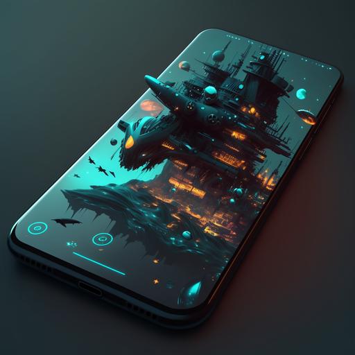 I request an AI-generated futuristic wallpaper for my device. Please create a futuristic theme with a color scheme that is primarily blue and black, including elements of technology and innovation, such as circuitry or geometric shapes. Please include human colonization ships in the background, making them prominent and easily recognizable. Also, include a new unknown planet with clearly marked biomes visible in striking colors, prominently featured in the center of the wallpaper. Make sure to include biomes such as forests, deserts, oceans, and mountains, so that the planet looks diverse and interesting. In addition, please add constellations in the distant background to create a sense of depth and space.