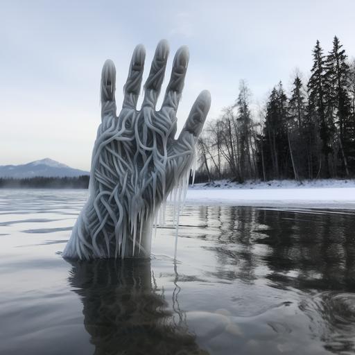 Icy and shivering cold hands, feet, nose, and spine in Alaska
