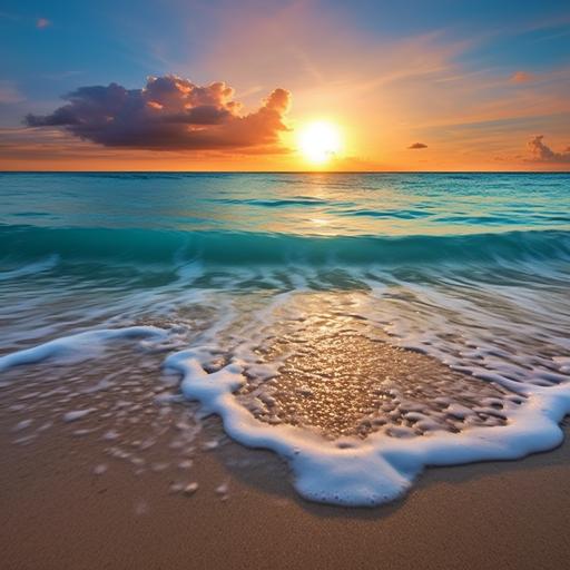 Immerse yourself in the tranquility of the sea with “Good Morning Image: Beach Sunrise”. This collection captures stunning sunrises over the ocean, paired with Good Morning messages. Share the serenity and beauty of dawn by the beach with friends and family.