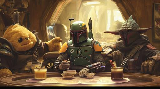 In the heart of the universe, a tale unfolded that would be whispered across galaxies for eons. It was the story of the Boba Tea Party Revolution, a saga involving the legendary Boba Team 6, a group of heroes led by none other than the renowned bounty hunter, Boba Fett. This wasn’t just any mission; it was personal for Boba Fett, haunted by boba tears for his lost father, Jango Fett. Their mission was perilous yet crucial – to rescue the mythical Boba Tealion, a creature of joy and magic, from the clutches of the Boba Queen. The twist? One of the team members was entangled in a secret Boba Tea Fling with the Boba Queen herself, a relationship as sweet and complicated as the boba tea they both loved. Amidst the swirling chaos of loyalties and passions, the team's secret weapon was a Crayola crayon, the color of 'Boba Tea', a symbol of peace and creativity. With it, they planned to draw the map that would lead them to the Boba Tealion’s secret realm, hidden deep within the Queen's fortress. As the Boba Team 6 infiltrated the fortress, the lines between friend and foe blurred. The Boba Tea Fling revealed his true loyalty to the team, choosing justice over love. In a climactic confrontation, the Boba Queen, moved by the team's bravery and the crayon's symbolic power, released the Boba Tealion, realizing the importance of freedom and joy. The revolution was not just a battle but a celebration of spirit, leading to an unexpected ending. The Boba Team 6, along with the now free Boba Tealion, found themselves in a small, sunlit room on Earth, joining a young boy named Sammy for a pretend Boba Tea Party. Sammy, the son of one of the team members, had set up a delightful gathering for his plush friends – Mr. Fluffles, Sir Quacks-A-Lot, and Lady Whiskers. As they sat around [...]