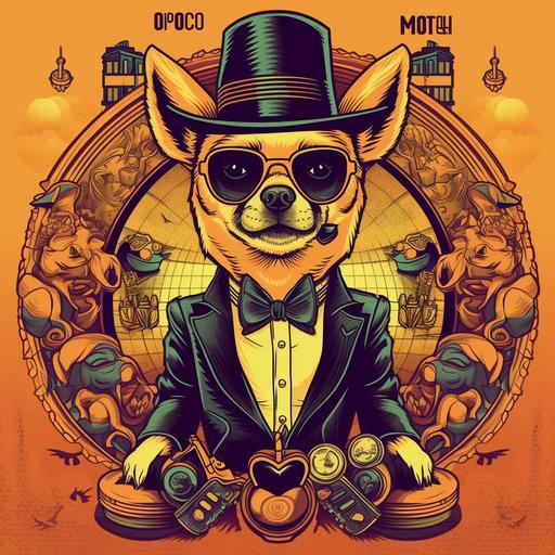 Introducing 'Crypto Mob Boss: Bitcoin Heist,' a captivating AI-generated artwork that merges the world of cryptocurrencies with the charismatic charm of a chihuahua gangster. Picture a chihuahua dressed to the nines, sporting a dapper suit, a fedora perched atop its head, and a Tommy gun held firmly in its paws. The mischievous canine stands amidst a backdrop adorned with Bitcoin symbols, charts, and logos, signifying its reign over the digital realm. In 'Gangster Pup's Fortune,' we witness a chihuahua of immense stature, seated regally upon a throne built entirely of Bitcoins, while stacks of cash surround it. Bedecked in a glistening gold chain with a prominent Bitcoin pendant, the chihuahua wears a hat tilted to the side, exuding an air of dominance and wealth. 'Digital Crime Boss' unveils a futuristic cityscape where a chihuahua, epitomizing a digital crime lord, oversees an empire built on the foundations of Bitcoin. Augmented reality glasses adorn its face, underscoring its technological prowess and mastery of the cryptocurrency underworld. Meanwhile, 'Bitcoin Bandit' brings to life a chihuahua donning the iconic guise of a bank robber--clad in a black and white striped shirt, a black mask obscuring its identity, and a bag prominently displaying the Bitcoin symbol. Running through a digital landscape, it personifies the spirit of rebellion and adventure within the realms of cryptocurrency. These mesmerizing AI-generated artworks blend elements of Bitcoin's virtual domain with the captivating allure of a chihuahua transformed into a gangster persona