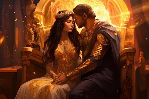 Ishtar, the goddess, with beauty untamed, Desired the king, her passions inflamed. She offered her love, her hand, her throne, But Gilgamesh refused, to stand alone. --ar 3:2 --v 5.2