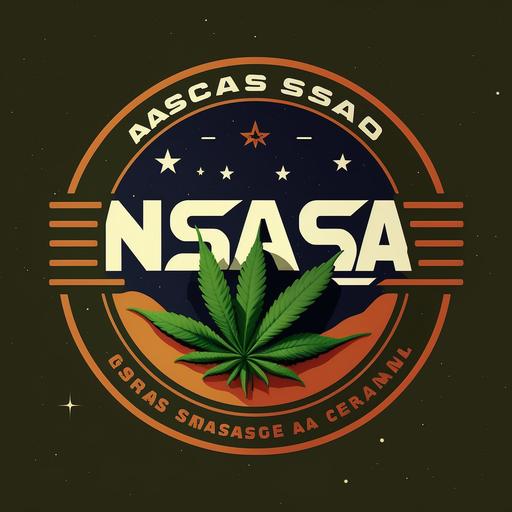space, NASA, cannabis shop, logo, 420