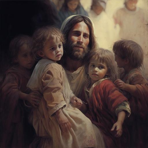 Jesus christ with children