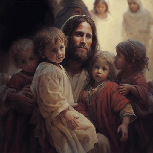 Jesus christ with children