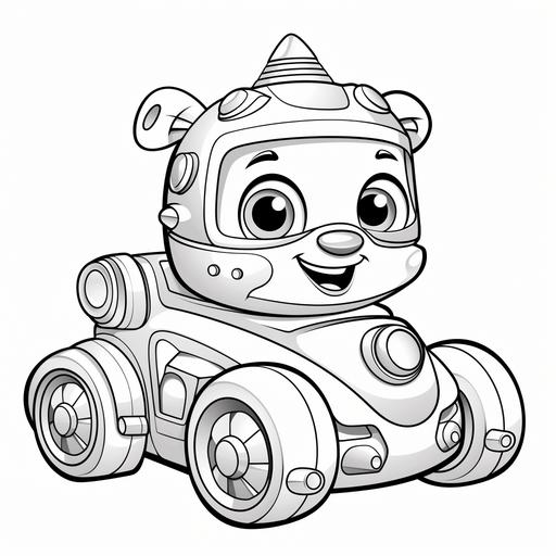 cute cartoon vehicle electric for coloring pages ar 9:11