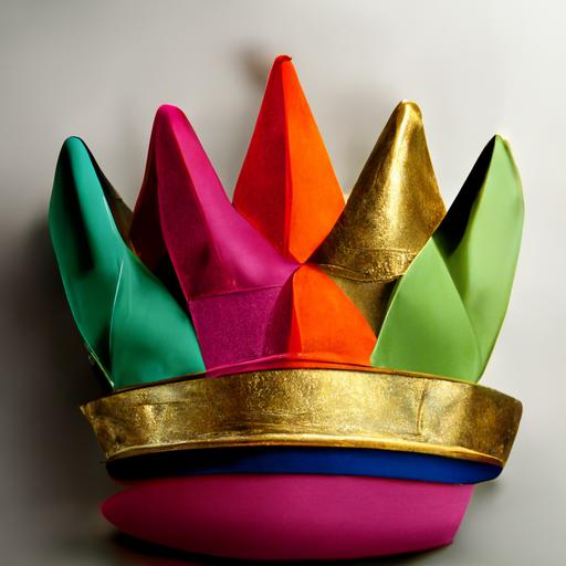 jesters crown, colourful, —no eye