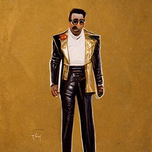 John Oliver as Mc Hammer with leather pants and flat top hair