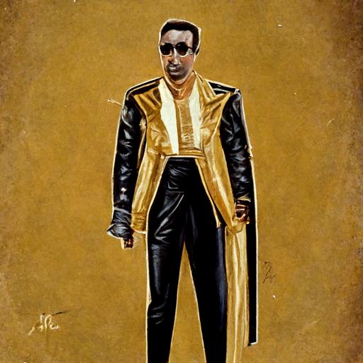 John Oliver as Mc Hammer with leather pants and flat top hair