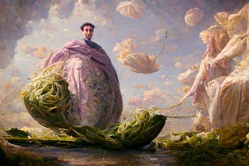 John Oliver standing in a big Cabbage::2 