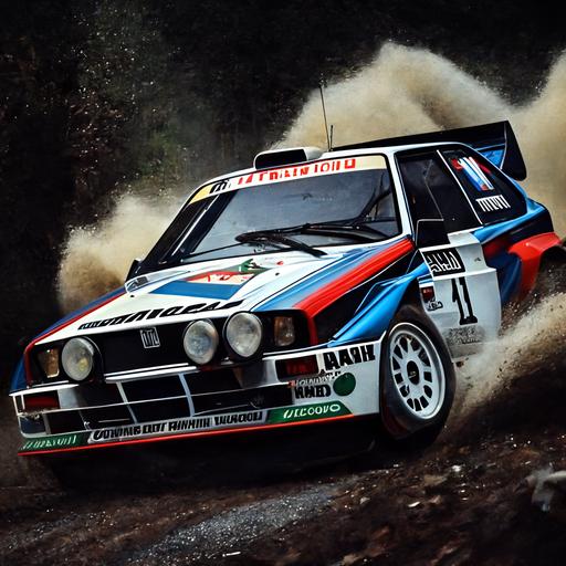 Lancia delta martini racing rally wrc Real picture