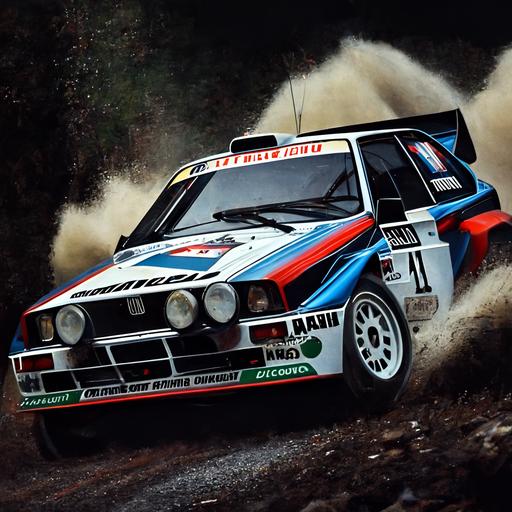 Lancia delta martini racing rally wrc Real picture