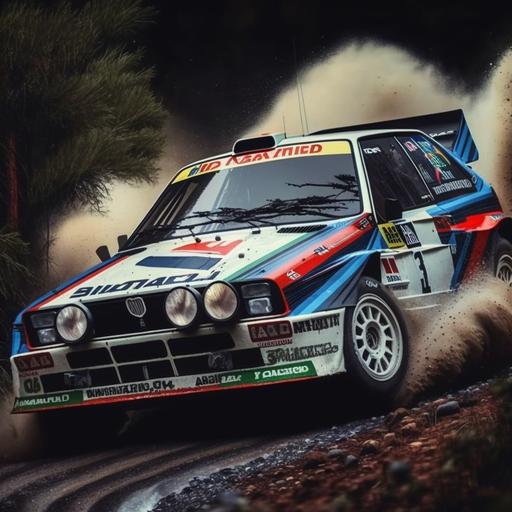 Lancia delta martini racing rally wrc Real picture