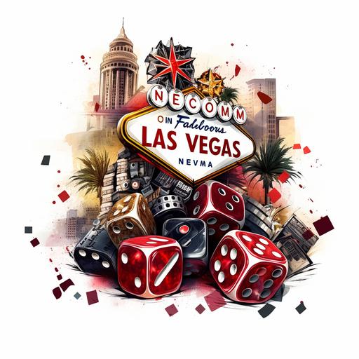 Las vegas theme tattoo idea. Include dice, money, the Las vegas sign, casinos