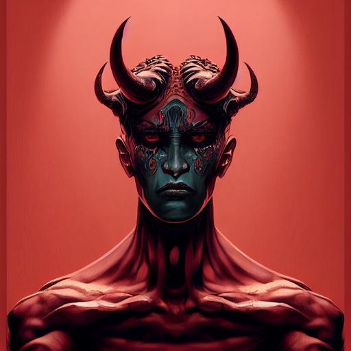 The Gemini Devil, Face, Facial Structure, intricate, highly detailed, music cover album, comics page, realistic shaded, realistic shaded lighting poster, digital painting, hyperrealistic, artstation, concept art, smooth, sharp focus, illustration, 8K, drew by artgerm, wlop, Cinematic lighting, cinematic still, Artstation, Concept ART, Character concept Poster, low angle profile view, 8 k, portrait,   f5.6   85mm   extremely detailed   ultra-realistic   cinematic lighting   4k   hd   octane render --test --creative