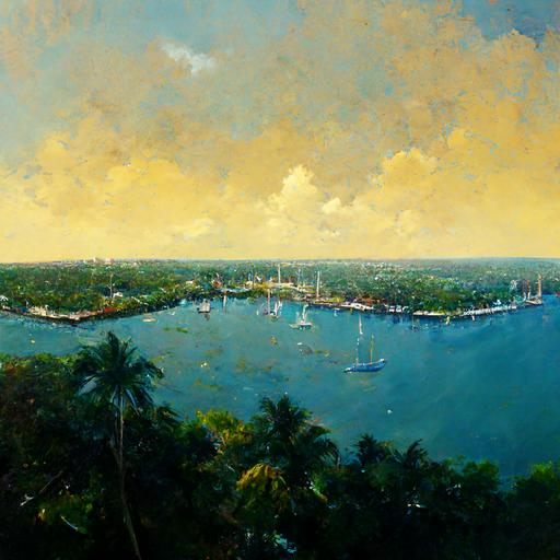Coconut grove, top view