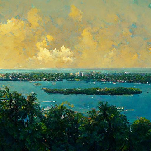 Coconut grove, top view