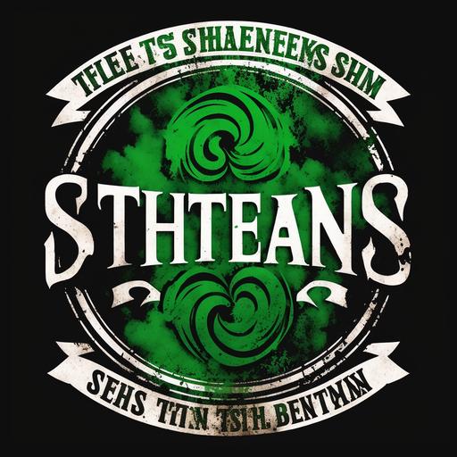 Let The Shenanigans Begin St Patricks Day Tie Dye Style T-Shirt logo only