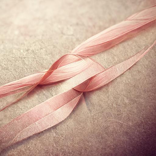 Light pink ribbon, fresh, artistic, wallpaper