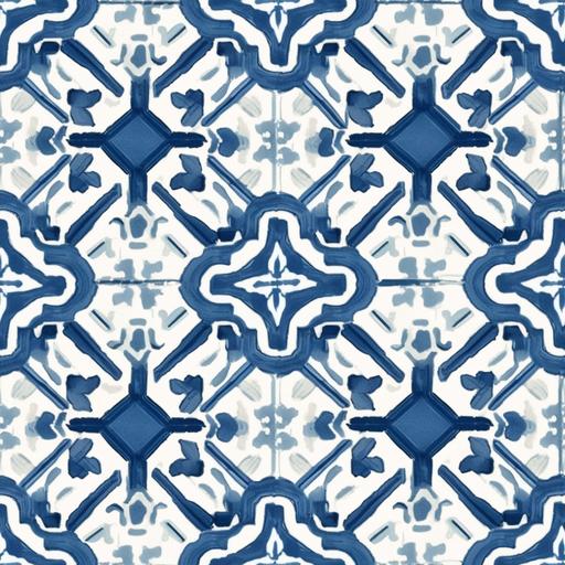 Linen print, ancient North African influence, white and blue colors, inspired by the Fendi Casa pattern. --tile --v 5.1 --s 750 --style raw