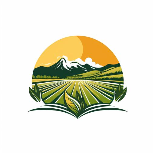 Logo, agriculture, with background, simple style