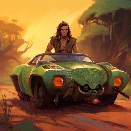 Loki in a low key Lambo with Rambo and ‘Jambo means hello’, spicy Pixar, candy flux