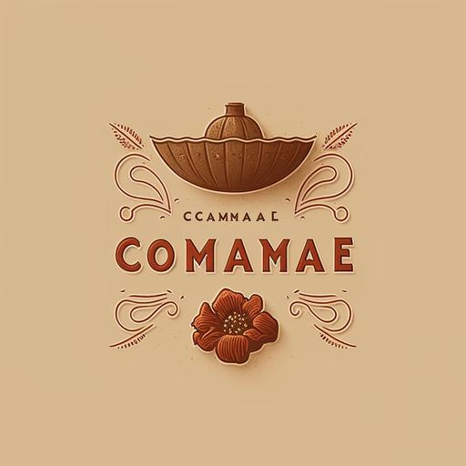 mexican restaurant logo that says la comaye minimalist