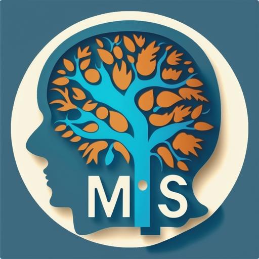 MS logo with brain image