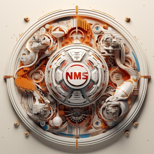 Mars Mission, 3d future 2120 NASA Logo, complex, colorful, intricate, centre image