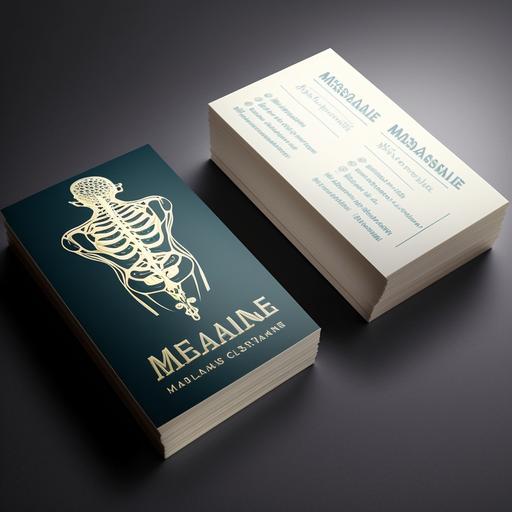 Medicine Massage Business card