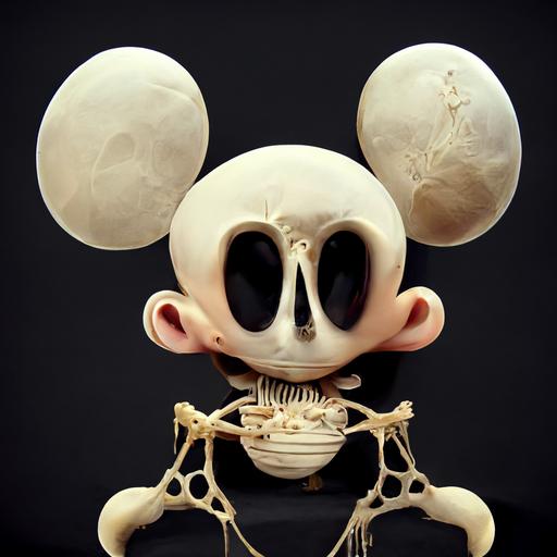 Mickey Mouse human skeleton