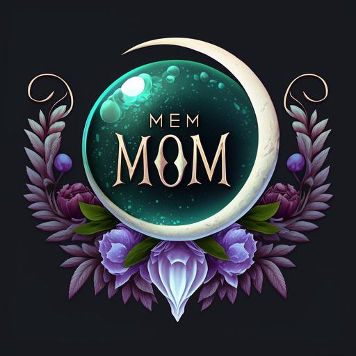 moon gem logo without background