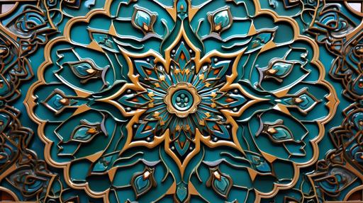 Moorish culture tile, reflect, hyper detailed, intricate auto--tile --ar 16:9