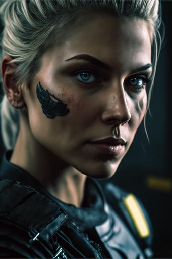 Mortal Kombat Cassie Cage, beautifully color graded, Unreal Engine, Cinematic, Photoshoot, Shot on 25mm lens, Depth of Field, DOF, Tilt Blur, Shutter Speed 1/1000, F/22, White Balance, 32k, Super-Resolution, Megapixel, Pro Photo RGB, VR, Lonely, Good, Massive, Half rear Lighting, Backlight, Natural Lighting, Incandescent, Optical Fiber, Moody Lighting, Cinematic Lighting, Studio Lighting, Soft Lighting, Volumetric, Conte-Jour, Beautiful Lighting, Accent Lighting, Global Illumination, Screen Space Global Illumination, Ray Tracing Global Illumination, Optics, Scattering, Glowing, Shadows, Rough, Shimmering, Ray Tracing Reflections, Lumen Reflections, Screen Space Reflections, Diffraction Grading, Chromatic Aberration, GB Displacement, Scan Lines, Ray Traced, Ray Tracing Ambient Occlusion, Anti-Aliasing, FKAA, TXAA, RTX, SSAO, Shaders, OpenGL-Shaders, GLSL-Shaders, Post Processing, Post-Production, Cell Shading, Tone Mapping, CGI, VFX, SFX, insanely detailed and intricate, hyper maximalist, elegant, super detailed, dynamic pose, photography, volumetric, ultra-detailed, intricate details, 8K, super detailed, ambient occlusion, volumetric lighting, high contrast, HDR --v 4 --ar 2:3